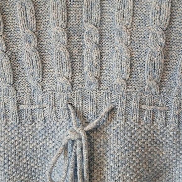 Hanna Andersson Wool Blend Blue Sweater Dress 130 Or Size 8 - Picture 5 of 5